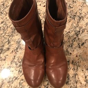 Cognac LOFT moto boots